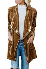 Crushed Velvet Coat Jacket