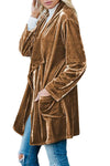 Crushed Velvet Coat Jacket