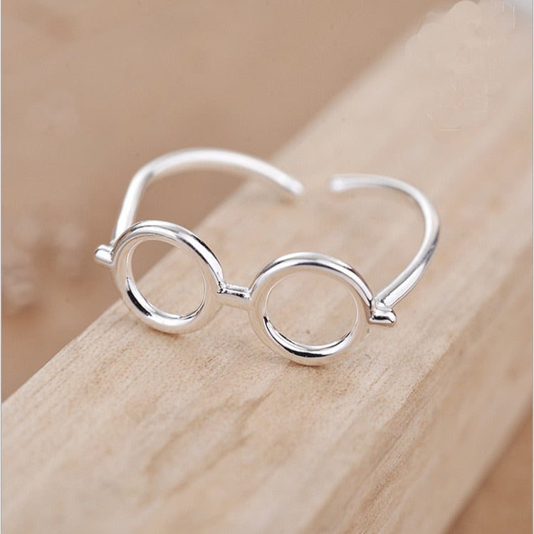 Eyeglasses Sterling Silver Ring