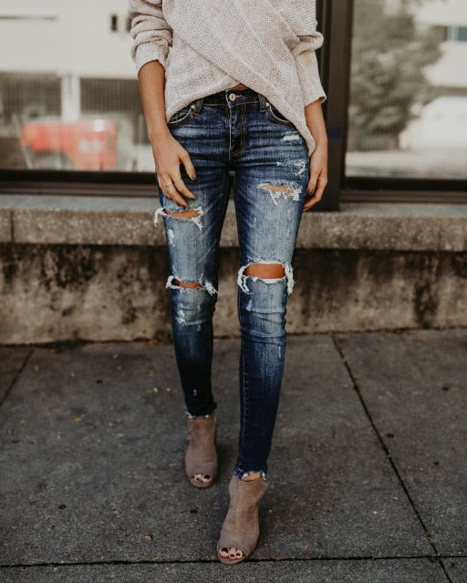 Zoey Distressed Skinny Jeans