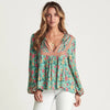 Aqua Endless Summer Blouse