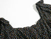 Black Chiffon Polka Dot Dress