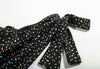 Black Chiffon Polka Dot Dress