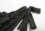 Black Chiffon Polka Dot Dress