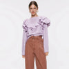 Liliac Ruffled On The Edge Sweater