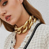 Exaggerated Rock Chunky Chain Necklace Men Steampunk Female Accessories Cuban Gold Twist Big Thick Necklace Women Prom Jewelry