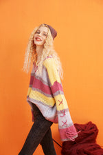 Colorblock Knit Pullover