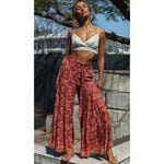 Floral Printed Hippie Wide Leg Pant