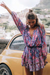 Bohemian Maxi Purple Dress