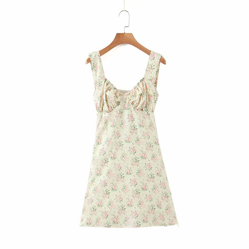 Elegant Floral Print Party Dress