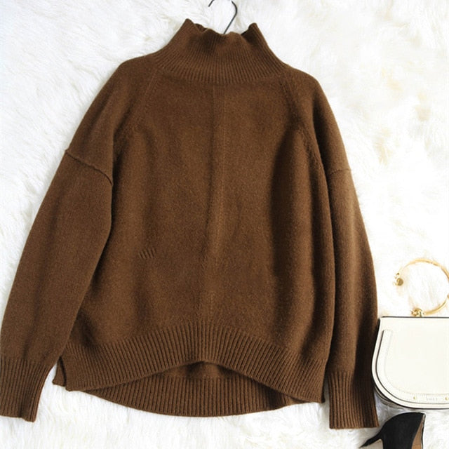 Lazy Wind High-Neck Sweater