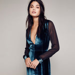 Cannot Take My Eyes Off Velvet Dress