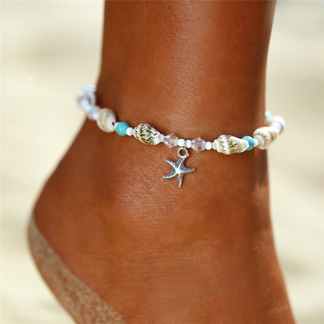 Starfish Pendant Anklet